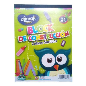 Block de Construccion Ofimak (24 Hojas) Colores Surtidos