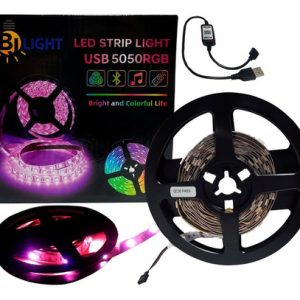 KIT Cinta LED RGB USB 8mm X 3mts