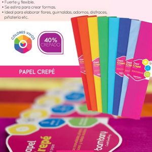 Papel Crepe Colores Varios Bambary