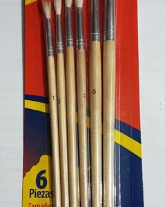 Pinceles Surtidos 6 Und.