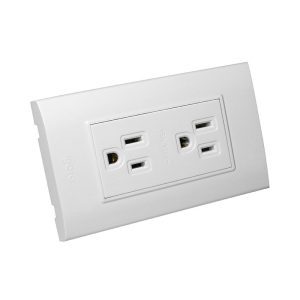Tomacorriente Doble Blanco