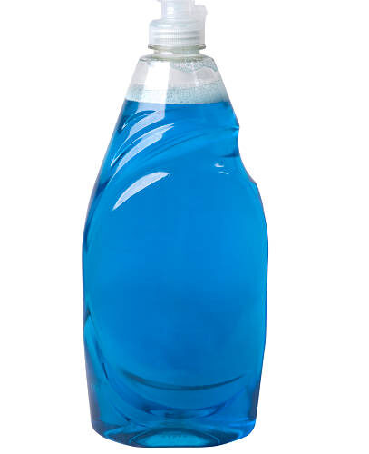 Bottle of dish soap shot on a white background with a clipping path DETERGENTE ARIEL